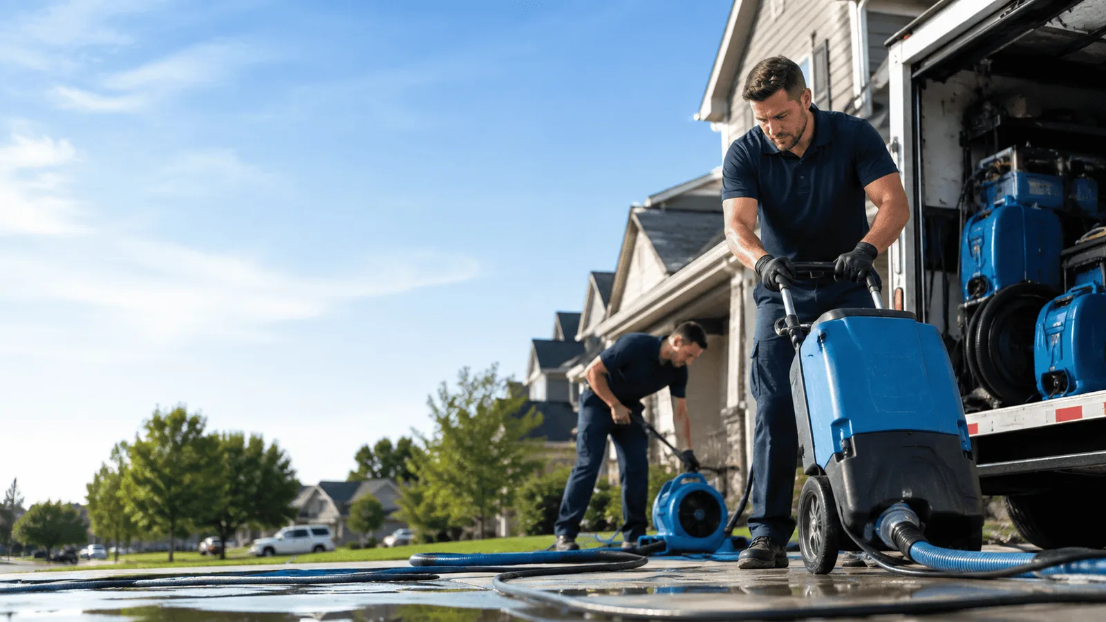Dehumidification being performed in Prairie City, OR